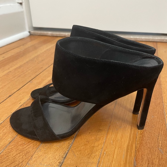 Stuart Weitzman Black Stilletto Slide Sandals - Picture 3 of 16